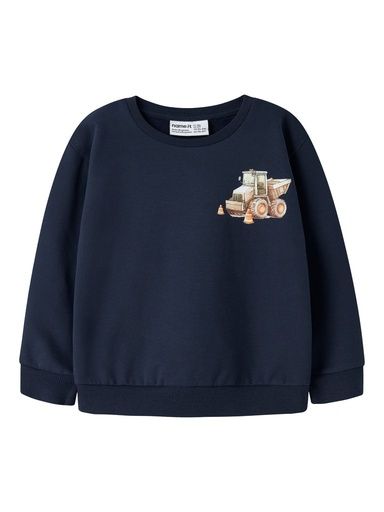[01-38930.10] Knaben Sweatshirt Baustelle (Dunkelblau, 98)