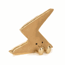 Plüschfigur goldener Blitz