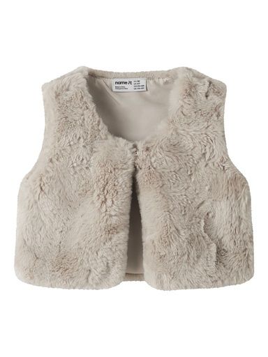 [01-38938.10] Kuschelige Kunstfellweste (Beige, 110)