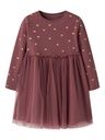 Langarmkleid mit Tüllrock