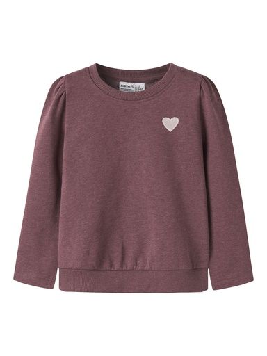 [01-38949.10] Mädchen Sweatshirt mit Herzstickerei (Bordeaux, 98)
