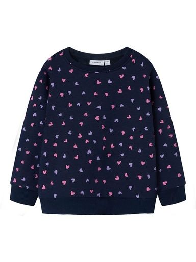 [01-38952.1] Mädchen Sweatshirt AOP (Dunkelblau, 92)