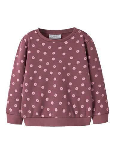 [01-38952.10] Mädchen Sweatshirt AOP (Bordeaux, 122-128)