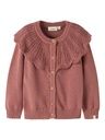 Mädchen Strickjacke mit Kragen
