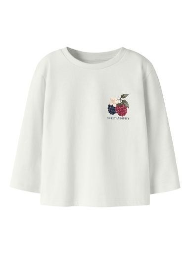[01-38986.10] Mädchen Langarmshirt Früchte (Weiss, 104)