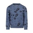 Knaben Pullover mit Tierspuren-Print