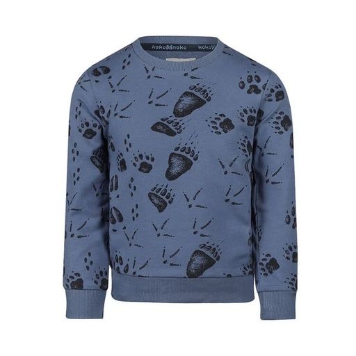 [01-38991.0] Knaben Pullover mit Tierspuren-Print (98)