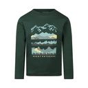 Jungen Langarmshirt mit Berg-Motiv