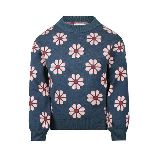 [01-39003.0] Mädchen-Pullover mit Blumen-AOP (98)