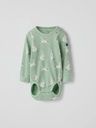 Gerippter Baby-Langarmbody mit Hasenmotiv