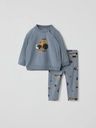Baby-Set Langarmshirt und Leggings Bauernhofmotiv