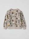 Jungen Pullover mit Baufahrzeug-Print