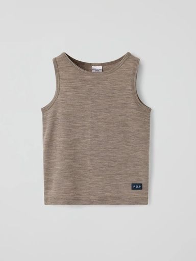 [01-38534.5] Wärmendes Kinder-Merino-Top (Braun, 134/140)
