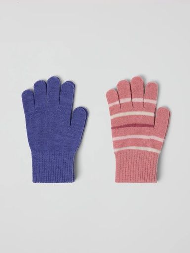 [01-38563.0] 2-Pack Strick-Fingerhandschuhe Kinder (Rosa, 1/3)