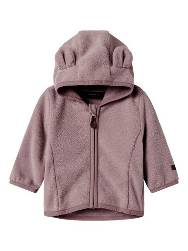 [01-39113.0] Baby Fleecejacke mit Kapuze (Rosa, 68)
