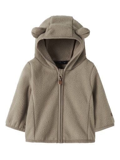 [01-39113.10] Baby Fleecejacke mit Kapuze (Braun, 86)