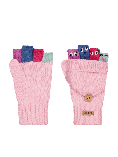 [01-39128.6] Mädchen-Fäustlinge mit Umschlag (Rosa, 3)