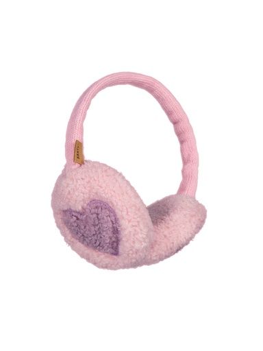 [01-39132.1] Mädchen-Ohrenwärmer mit Herz (Rosa)