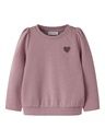 Mädchen Sweatshirt mit Herzstickerei