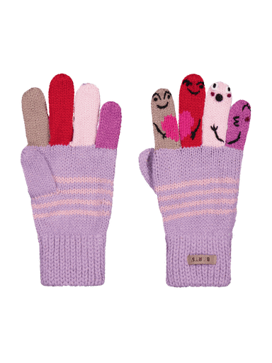 [01-39129.10] Mädchen-Strick-Fingerhandschuhe (Lavendel, 5)