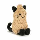 Plüsch-Erdnuss als Katze
