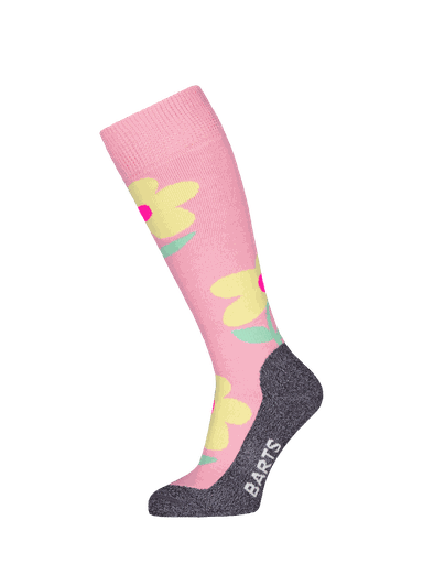 [01-39162.3] Kinder-Skisocken mit Blumenmotiv (Rosa, 23)