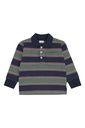 Langarmshirt mit Polokragen Gestreift