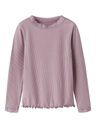 Mädchen Langarmshirt mit Spitze