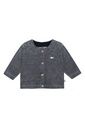 Weiche Babyjacke Velours gestreift
