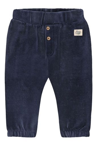 [01-39220.1] Weiche Baby Hose Ribvelours (Dunkelblau, 80)