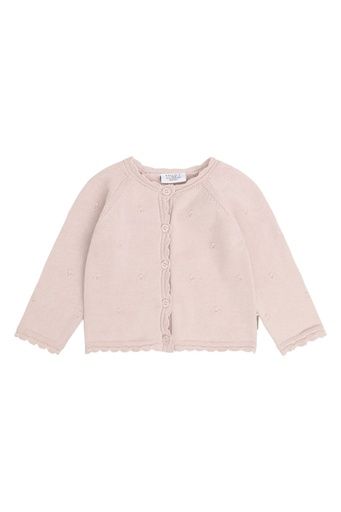 [01-38646.13] Mädchen Strickjacke mit Struktur (Hellrosa, 92)