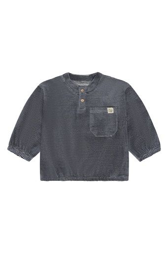 [01-39232.1] Weiches Velour Sweatshirt gestreift (98)