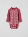 Merino-Langarm-Body mit Jacquardmuster