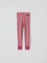 Lange Merino-Kinderunterhose mit Jacquardmuster