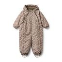 Warmer wasserfester Baby-Winteroverall geblümt