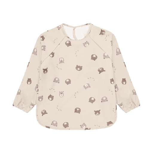 [01-39244.0] PU Essschürze Bär-Print Langarm