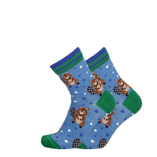 [01-39276.3] Kinder Sportsocken Biber Merinowolle (Blau, 25)