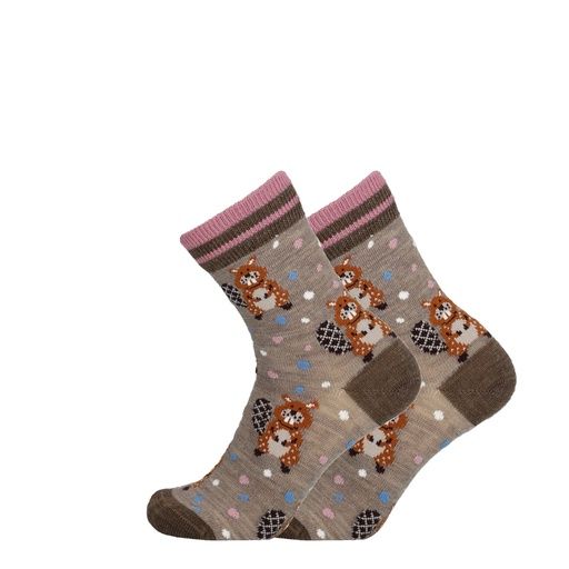 [01-39276.6] Kinder Sportsocken Biber Merinowolle (Taupe, 25)