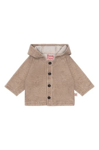 [01-39291.1] Babyjacke Velour Rehkapuze (74)
