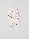 Baby-Pyjama Reisverschluss Herzenmotiv