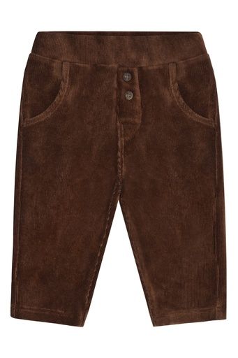 [01-39352.10] Baby Velours Hose (Dunkelbraun, 80)